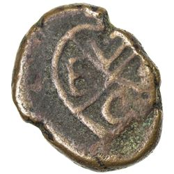 BOMBAY PRESIDENCY: AE 1/2 pice (1.70g), Tellicherry, 1710. F-VF