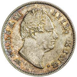 BRITISH INDIA: William IV, 1830-1837, AR rupee, 1835(c). UNC