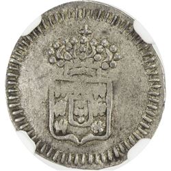 DIU: Pedro V, 1853-1861, AR 150 reis ( 1/2 pardao), 1859. NGC AU55