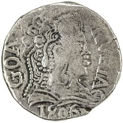 GOA: Joao, regency, 1799-1816, AR rupia (10.81g), 1806. VF