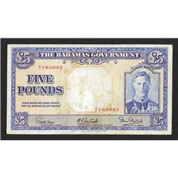 Bahamas Government, 1936 Issue Banknote.