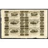 Image 1 : Champlain & St. Lawrence Rail Road, 1837 Uncut Sheet of 6 notes.