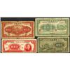 Image 1 : Central Bank of China, 1941 and 1942 Issue Banknote Quartet.