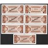 Image 2 : Banco Central De La Republica Dominicana, ND (1964-76) Specimen Set of 7 different Suffix, Prefix an