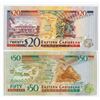 Image 2 : Eastern Caribbean Central Bank - Antigua, ND (1994-2000) Banknote Pair.