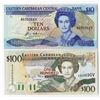 Image 1 : Eastern Caribbean Central Bank - St. Vincent, 1985 to 1994 Banknote Pair.