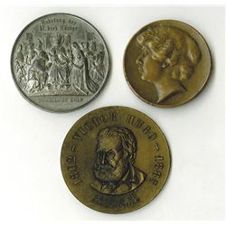 Foreign Medal Trio, ca.1880 to 1930's.