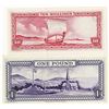 Image 2 : Isle of Man Government, 1961 ND Issue Banknote Pair.