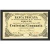 Image 1 : Banca Toscana. 1870 Issue, Local Scrip Note for Florence.