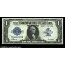Fr. 237 $1 1923 Silver Certificate. Extremely Fine. A neat large size error where the reverse is so