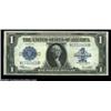 Image 1 : Fr. 237 $1 1923 Silver Certificate. Extremely Fine. A neat large size error where the reverse is so