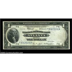 Fr. 726 $1 1918 Federal Reserve Bank Note Very Fine. A most dramatic error, with the seal totally mi