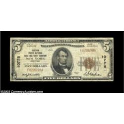 New York, NY- $5 1929 Ty. 1 Chatham Phenix NB & TC Ch. # 10778 Fine.There are a few as made ink smea