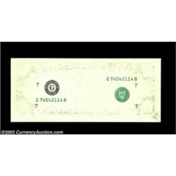 Fr. ? $10 ? Federal Reserve Note. Gem Crisp Uncirculated. Missing the first face printing.  Importan
