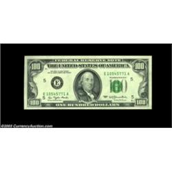 Fr. 2168-E $100 1977 Federal Reserve Note. Crisp Uncirculated. A just plain rare denomination for bl