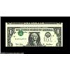 Image 1 : Fr. 1926-H $1 2001 Federal Reserve Note. Gem Crisp Uncirculated. A lovely inverted third printing, w