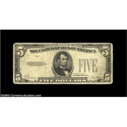 Fr. 1525 $5 1928 Legal Tender. Very Good. While quite well circulated, this is the only $5 Legal Ten