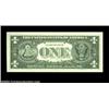 Image 2 : Fr. 1909-G $1 1977 Federal Reserve Note. Gem Crisp Uncirculated. The black overprint is nearly gone
