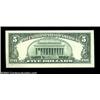 Image 2 : Fr. 1984-E $5 1995 Federal Reserve Note. Choice About Uncirculated. Virtually the entire green ink p