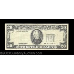 Fr. 2081-D $20 1995 Federal Reserve Note. Very Fine. The third printing is on the back of this circu
