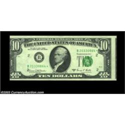Fr. 2021-B* $10 1969C Federal Reserve Note. Gem Crisp Uncirculated. An interesting and very scarce s