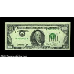 Fr. 2167-A $100 1974 Federal Reserve Note. Gem Crisp Uncirculated. Another dramatic error where the