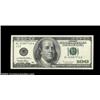 Image 1 : Fr. 2175-L $100 1996 Federal Reserve Note. About Uncirculated. The reverse is both printed at an ang