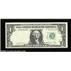Image 1 : Fr. 1911-F $1 1981 Federal Reserve Note. Gem Crisp Uncirculated. A neat foldover which has a sliver