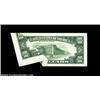 Image 2 : Fr. 2031-B $10 1993 Federal Reserve Note. Gem Crisp Uncirculated. A spectacular error where the pape