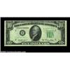 Image 1 : Fr. 2011-B* $10 1950A Federal Reserve Note. Gem Crisp Uncirculated. A dark face on back offset cover