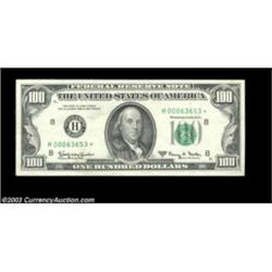 Fr. 2163-H* $100 1963A Federal Reserve Note. Extremely Fine. There is a small face on back offset, s