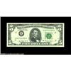 Image 1 : Fr. 1975-K $5 1977A Federal Reserve Note. Gem Crisp Uncirculated.A large and very dramatic ink smear