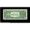 Image 2 : Fr. 1909-G $1 1977 Federal Reserve Note. Gem Crisp Uncirculated. A near total failure of the ink jet