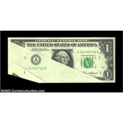 Fr. 1913-A $1 1985 Federal Reserve Note. About Uncirculated. A very significant example which combin
