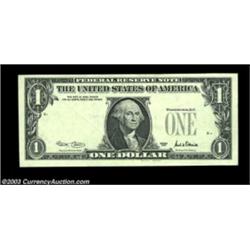 Fr. 2126-F $1 2001 Federal Reserve Note. Gem Crisp Uncirculated. An extraordinary error, as this not