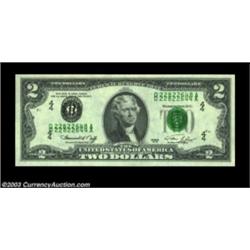 Fr. 1935-D $2 1976 Federal Reserve Note. Gem Crisp Uncirculated. A letter perfect example of this mu
