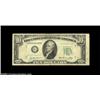 Image 1 : Four Small Size Fed Errors.Fr. 2011-G* $10 1950A Federal Reserve Note Fine, wide diagonal gutter fol
