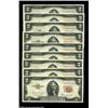 Image 1 : Fr. 1511* $2 1953B Legal Tenders. Gem Crisp Uncirculated.A run of nine consecutive perfectly centere