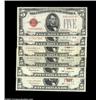 Image 1 : Red Seal Fives.Fr. 1528 $5 1928C Legal Tender VF-XFFr. 1531 $5 1928F Legal Tender XFFr. 1533 $5 1953