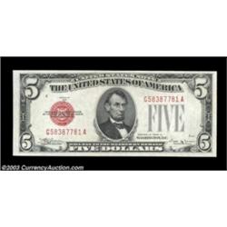 Fr. 1529 $5 1928D Legal Tender. Choice Crisp Uncirculated.The key piece to the $5 Legal set.  Import