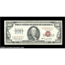 Fr. 1550 $100 1966 Legal Tender. Gem Crisp Uncirculated.A nice example with a four digit serial numb