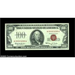 Fr. 1550 $100 1966 Legal Tender. Gem Crisp Uncirculated.An attractive example bearing low serial num