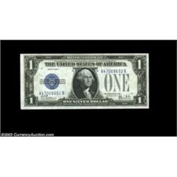 Fr. 1602/Fr. 1601 $1 1928B/1928A Silver Certificates. Reverse Changeover Pair. Gem Crisp Uncirculate