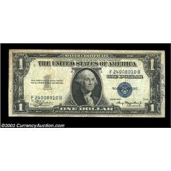 Fr. 1608 $1 1935A Silver Certificate. "Short Snorter." Very Fine.The back is literally covered with
