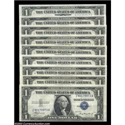 A Melange of Fr. 1608 $1 1935A Silver Certificate Mules from Diverse Blocks$1 1935A Mule Block MA Ge