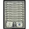 Image 1 : A Melange of Fr. 1608 $1 1935A Silver Certificate Mules from Diverse Blocks$1 1935A Mule Block MA Ge