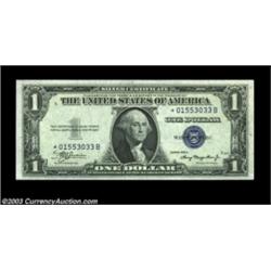 FR. 1608* $1 1935A Silver Certificate. Gem Crisp Uncirculated.A nice example of the scarcer*-B block