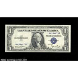 Fr. 1613W/Fr. 1613N $1 1935D Wide/$1 1935D Narrow Silver Certificates. Changeover Pair. Choice Crisp