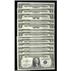 Image 1 : Fr. 1614 $1 1935E Silver Certificates. 13 Three Digit Serial Numbered Notes. Choice to Gem Crisp Unc