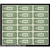 Image 2 : Fr. 1614 $1 1935E Silver Certificates. Choice Crisp Uncirculated. Uncut Sheet of 18.A nice uncut she